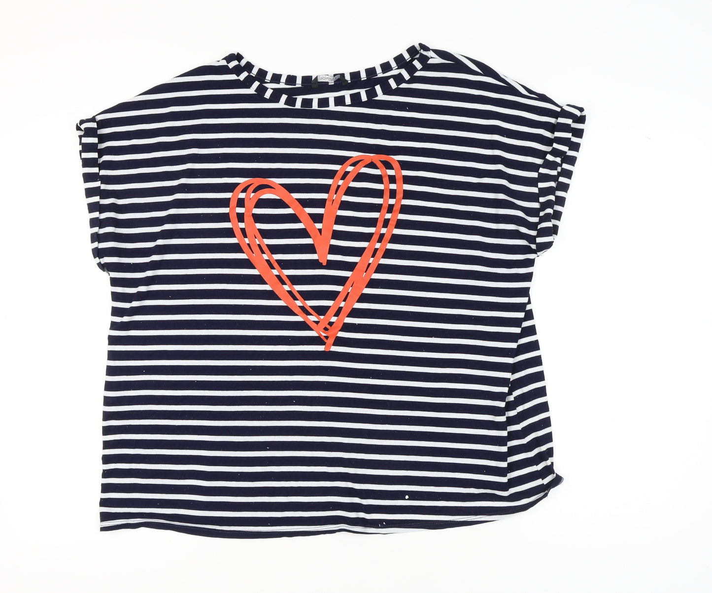 Roman Originals Women's Multicoloured Striped T-Shirt L