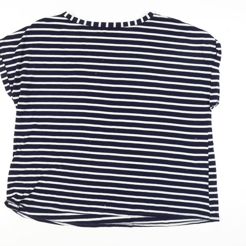 Roman Originals Women's Multicoloured Striped T-Shirt L