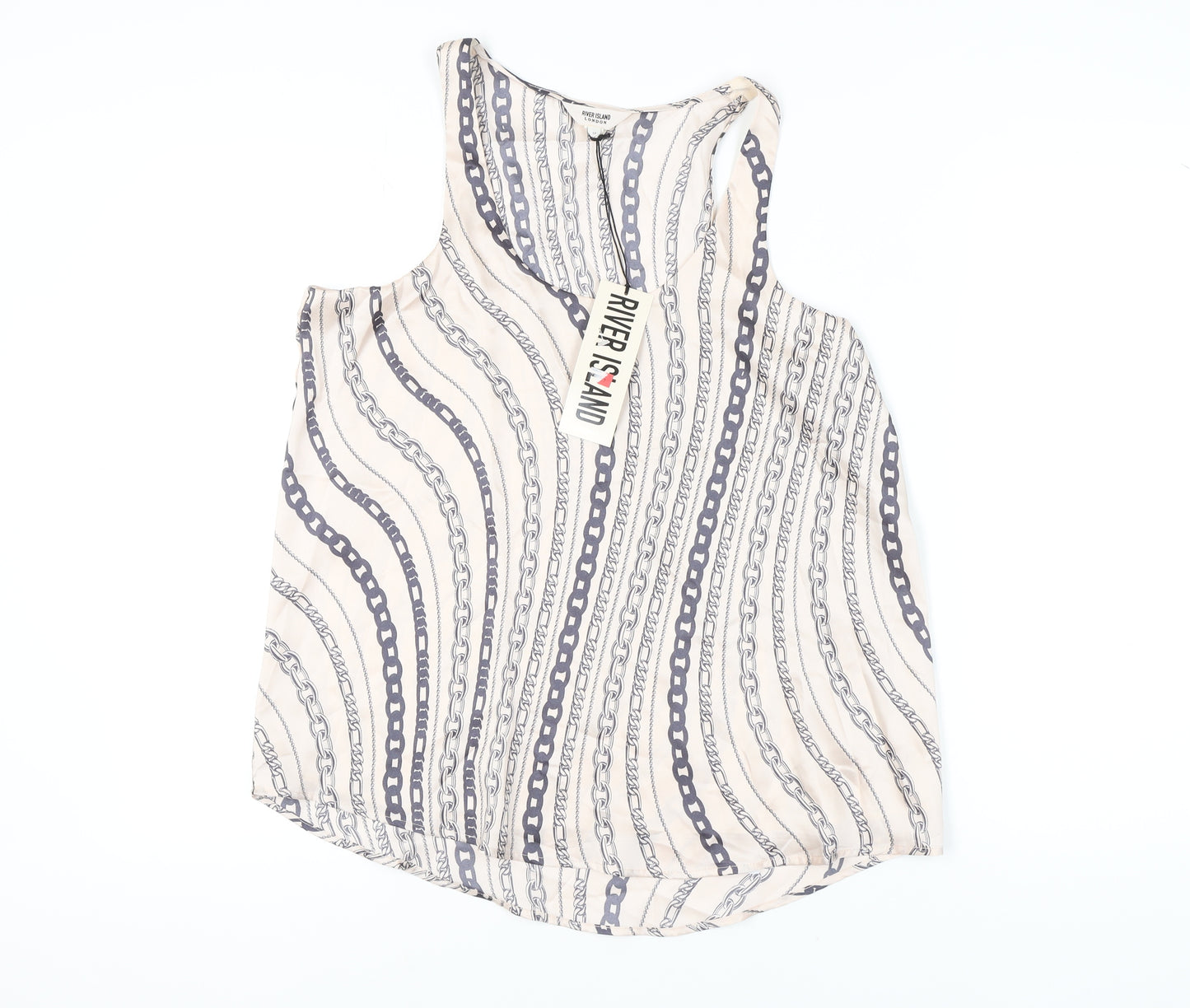 River Island Women's Beige Tank Top Size 12
