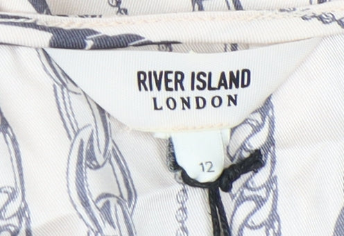 River Island Women's Beige Tank Top Size 12