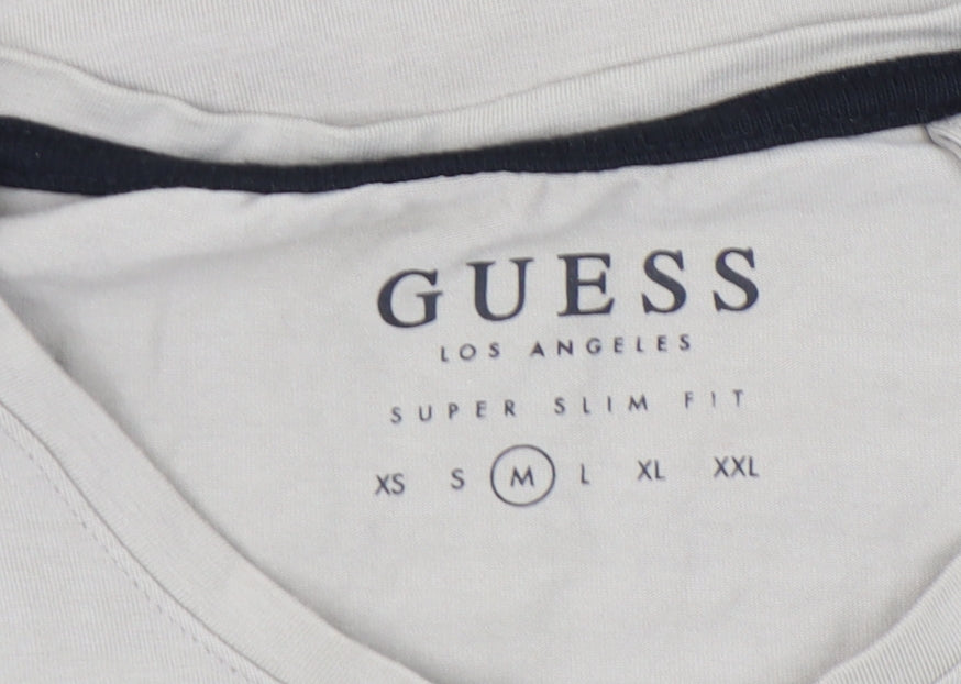 Guess Beige Graphic Slim Men's T-Shirt M