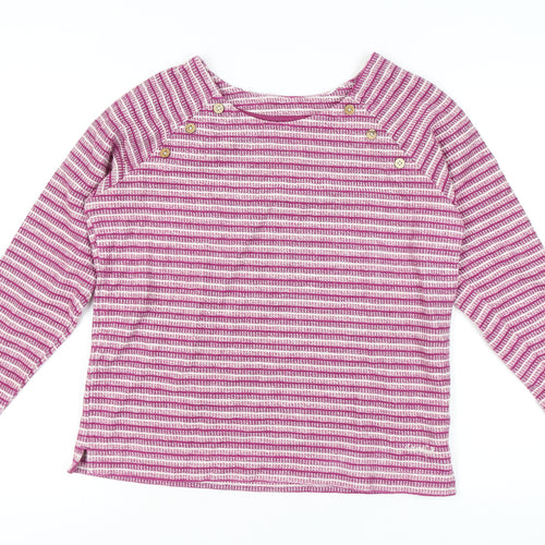 Weird Fish Women's Multicoloured Stripe Top, Size 14, Cotton