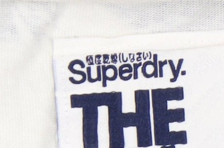 Superdry Men's White 2XL Tropical Striped T-Shirt