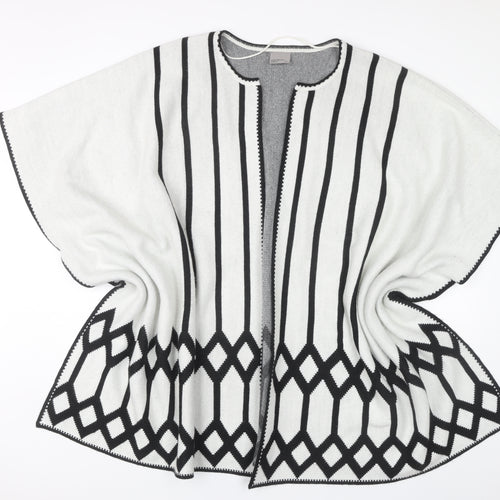 Vero Moda Women's Black & White Geometric Cape M/L