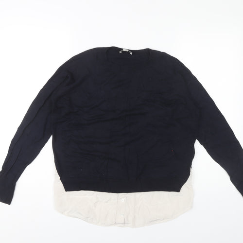 Whistles Women's Blue Pullover Jumper Size 10