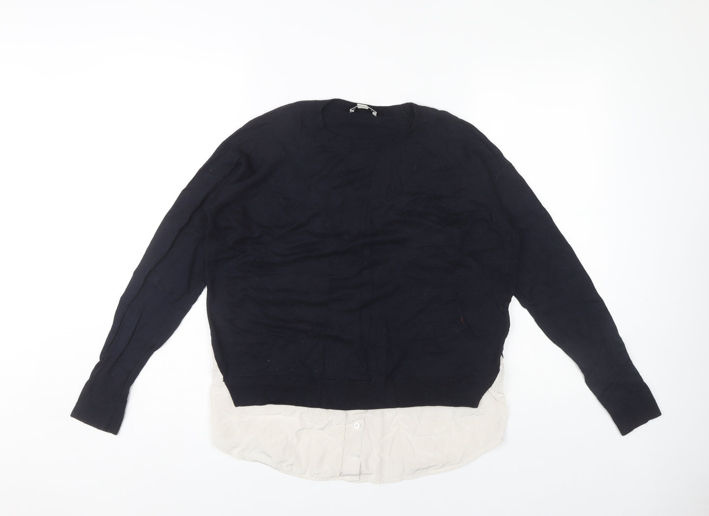 Whistles Women's Blue Pullover Jumper Size 10