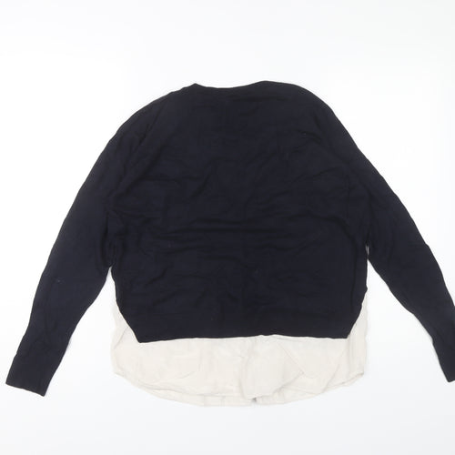 Whistles Women's Blue Pullover Jumper Size 10