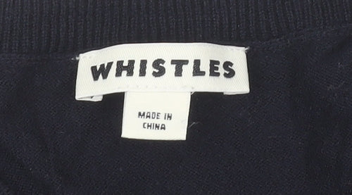 Whistles Women's Blue Pullover Jumper Size 10