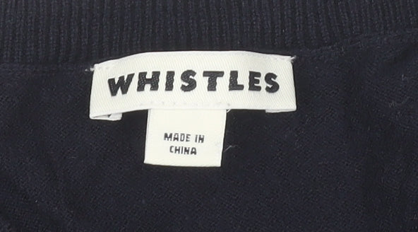 Whistles Women's Blue Pullover Jumper Size 10