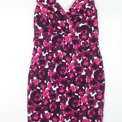 Debenhams Women's Multicoloured Sheath Dress Sz 16