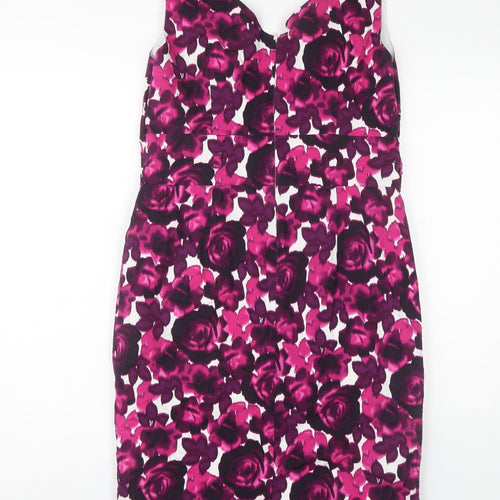 Debenhams Women's Multicoloured Sheath Dress Sz 16