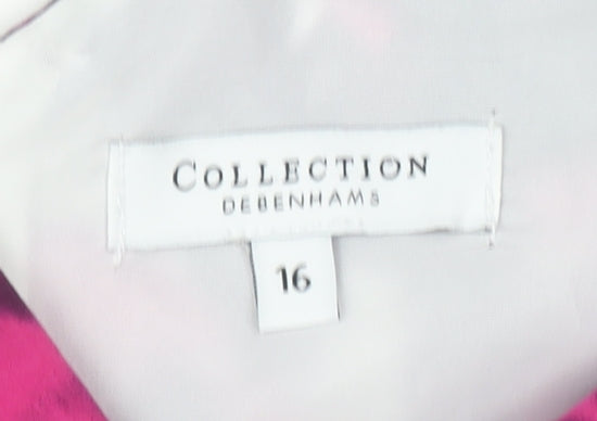 Debenhams Women's Multicoloured Sheath Dress Sz 16