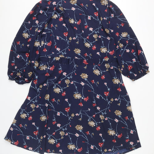 Yumi Women's Multicoloured Plus Size Floral Dress