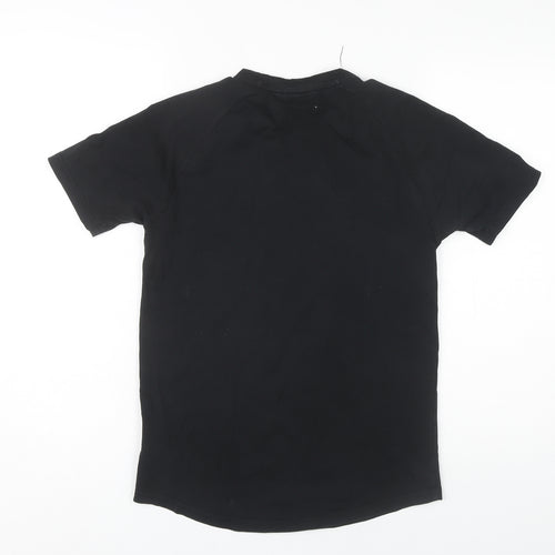 Rascal Boys Black Crew Neck T-Shirt 13-14 Years
