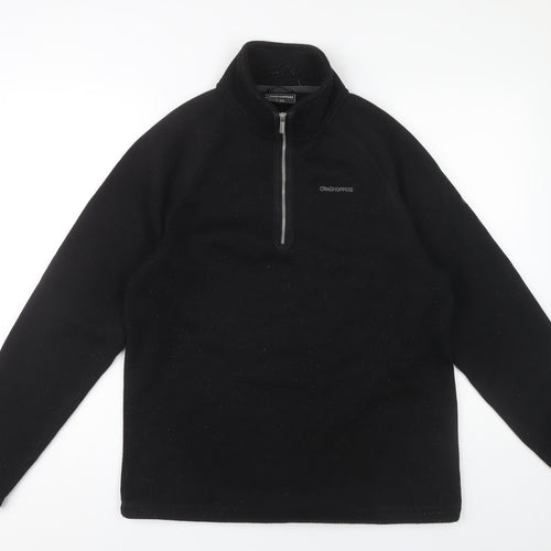 Craghoppers Men's Black Medium Fleece Zip Sweatshirt