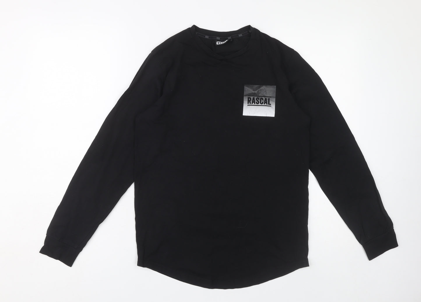 Rascal Boys Black Long Sleeve Graphic T-Shirt 13-14 Years