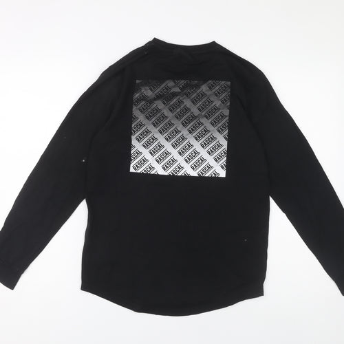Rascal Boys Black Long Sleeve Graphic T-Shirt 13-14 Years