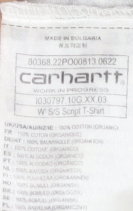 Carhartt Grey T-Shirt Unisex Adults Size S