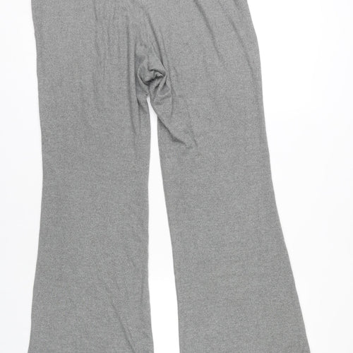 Hollister Women's Grey Flared Trousers XL Tall