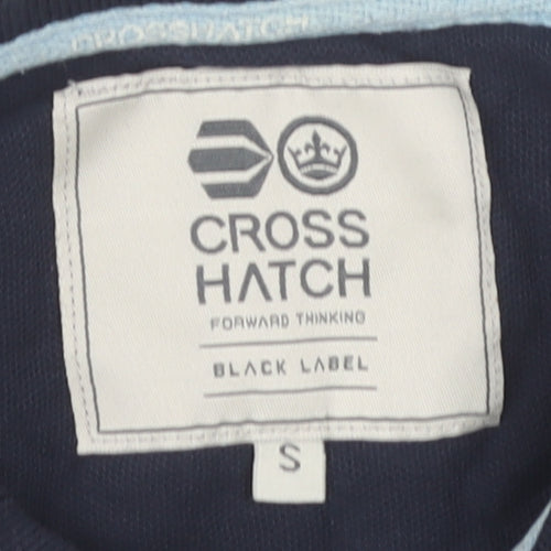 Cross Hatch Unisex Blue Polo Shirt S Cotton Casual