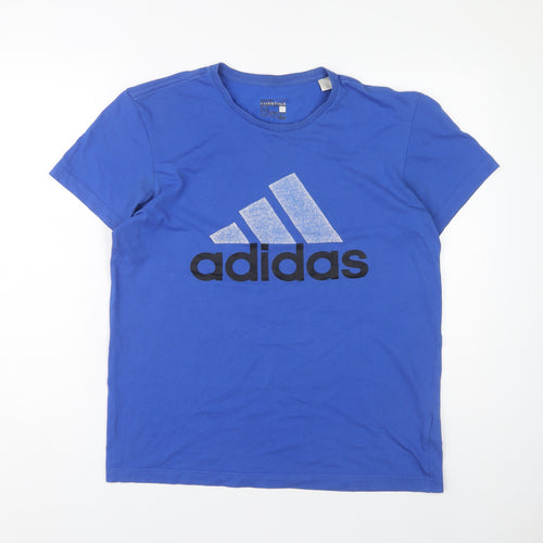 Adidas Men's Blue Medium Sports T-Shirt Crew Neck