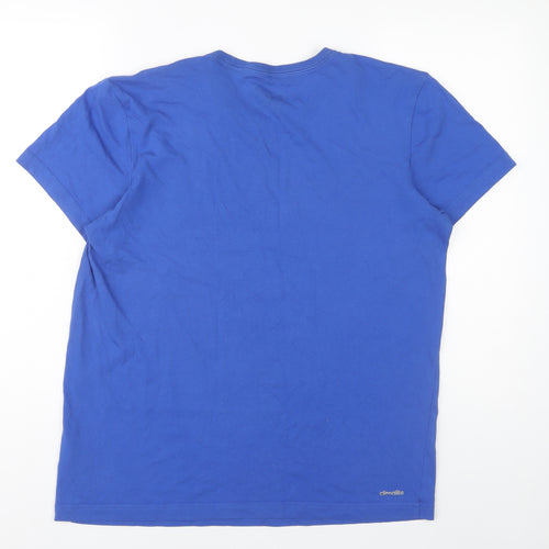 Adidas Men's Blue Medium Sports T-Shirt Crew Neck