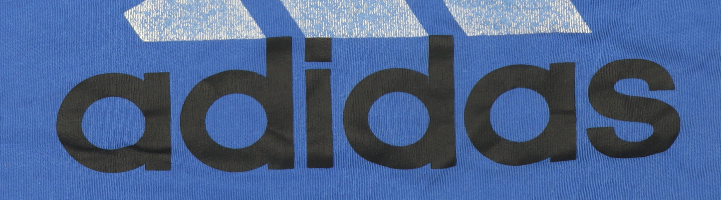Adidas Men's Blue Medium Sports T-Shirt Crew Neck