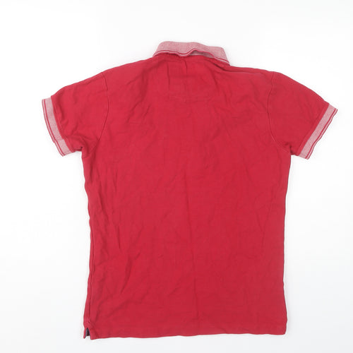 Charles Wilson Men's Red Polo Shirt Size S, Short Sleeve