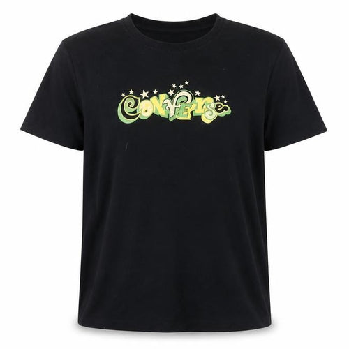 Converse Unisex Black XL T-Shirt with Logo Accents