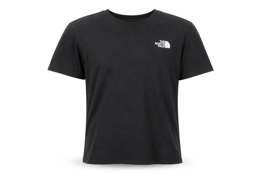 Front view of The North Face Men's Black Cotton T-Shirt M