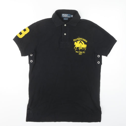 Ralph Lauren Men's Black Polo Shirt S