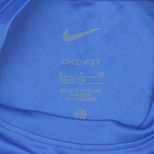 Nike Boys Blue Athletic T-Shirt, Size 8 Years