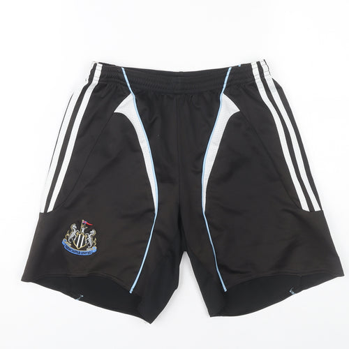 Adidas Boys Black Athletic Sports Shorts 14 Years