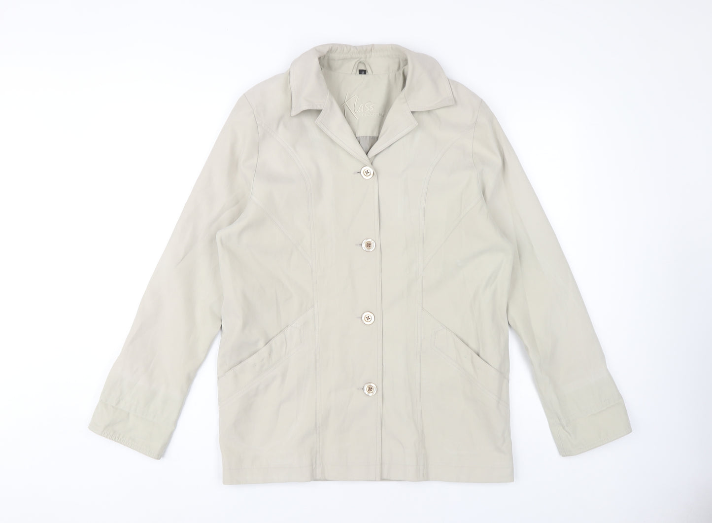 Klass Collection Women's Beige Jacket Size 12