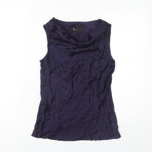 BHS Women's Purple Cowl Neck Tank Top - Size 12