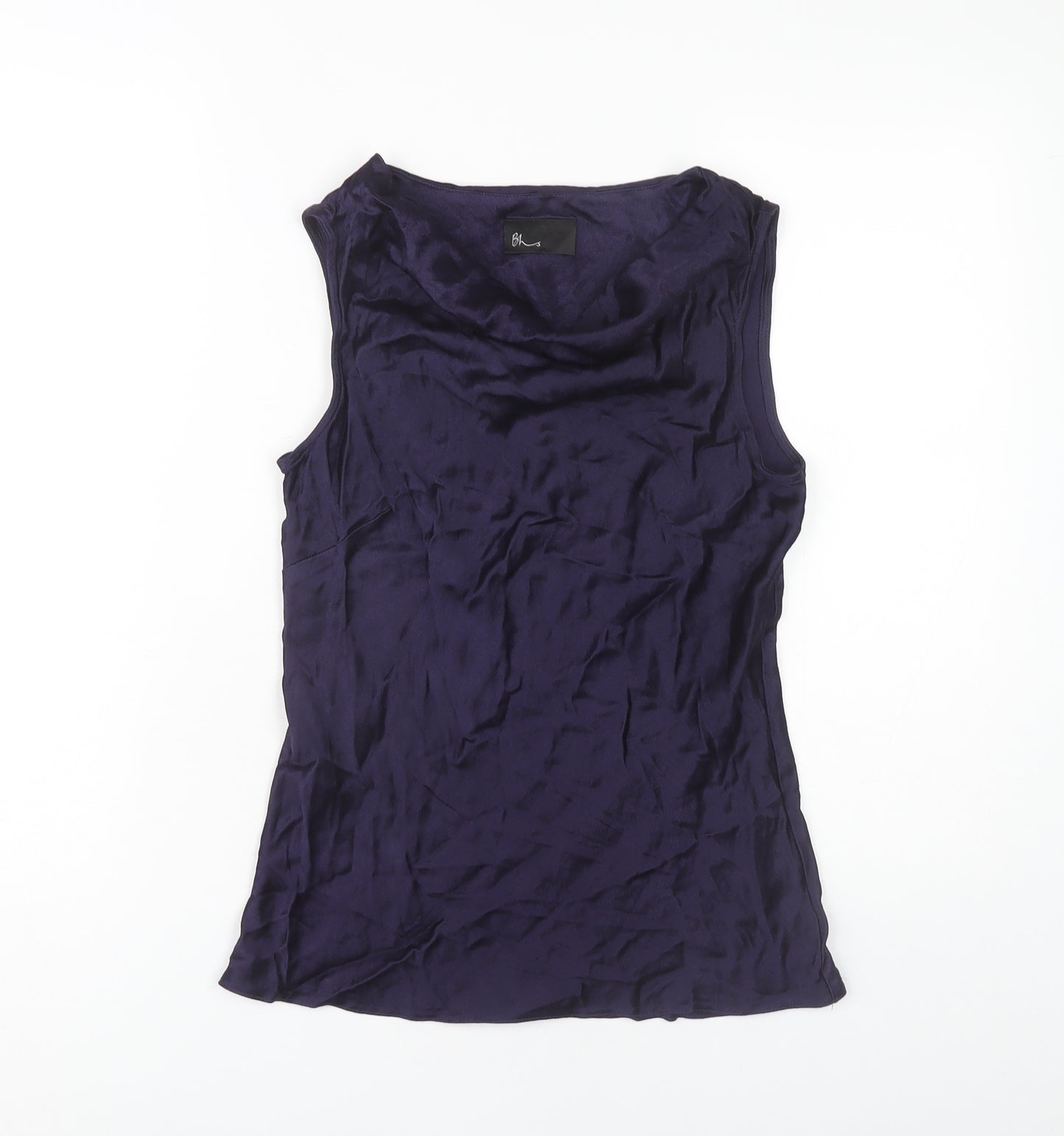 BHS Women's Purple Cowl Neck Tank Top - Size 12