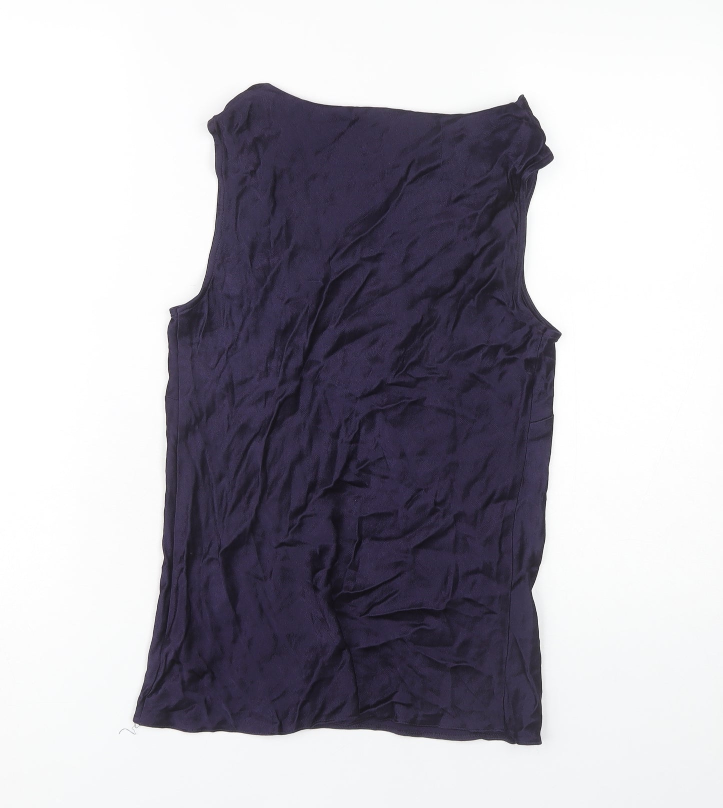 BHS Women's Purple Cowl Neck Tank Top - Size 12