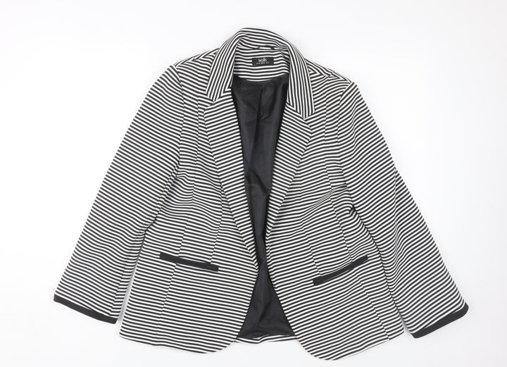 Wallis Women's Black Striped Blazer Size 10
