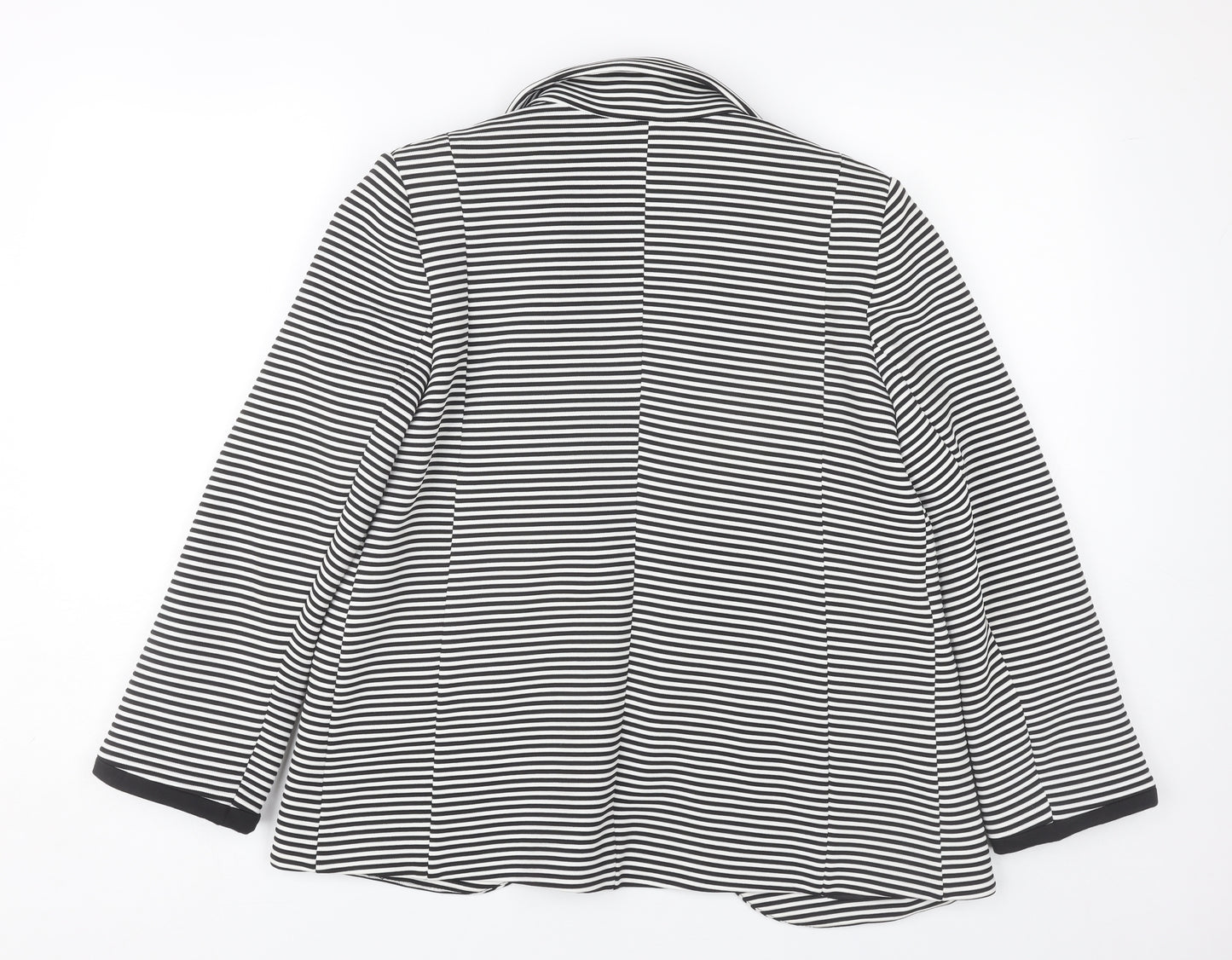 Wallis Women's Black Striped Blazer Size 10
