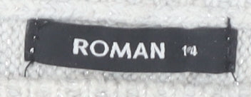 Roman Women's Grey Pullover Jumper Size 14