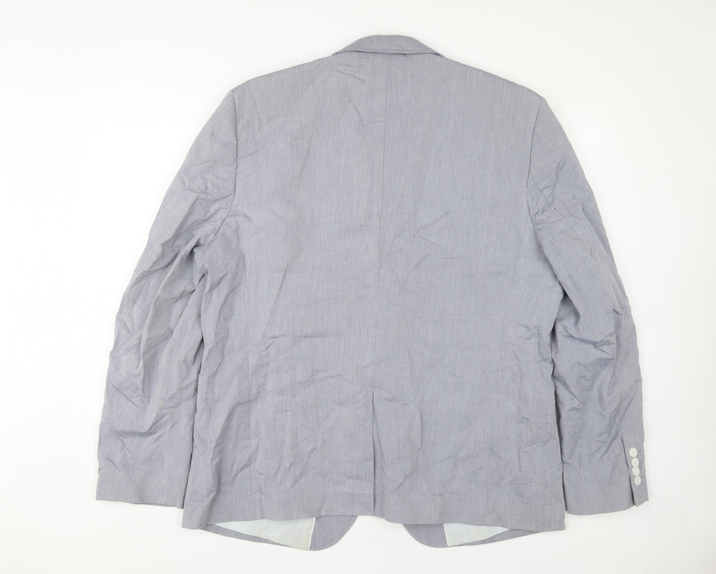 Jasper Conran Men's Grey Single-Breasted Blazer 46