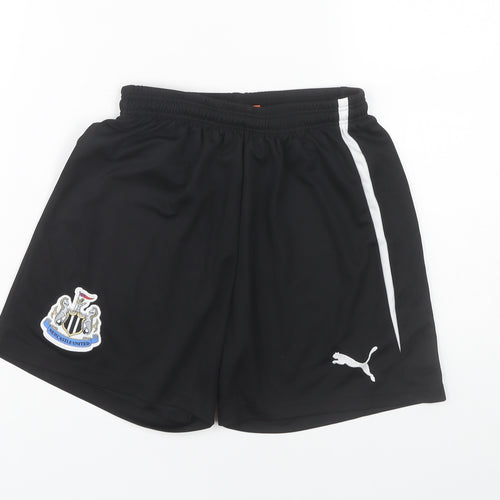 Puma Boys Black Athletic Shorts Size 14 Years