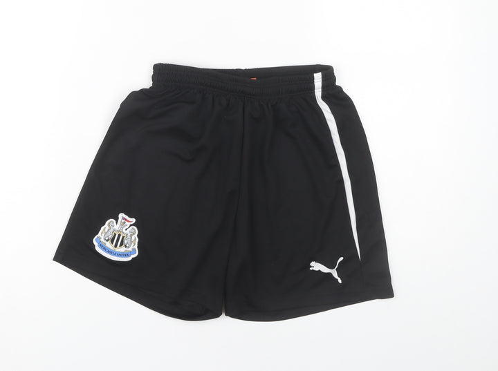Puma Boys Black Athletic Shorts Size 14 Years