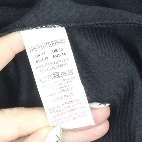 PrettyLittleThing Black Jacket Dress Women Size 14