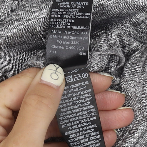Marks and Spencer Women’s Grey Sleeveless Top Size 14