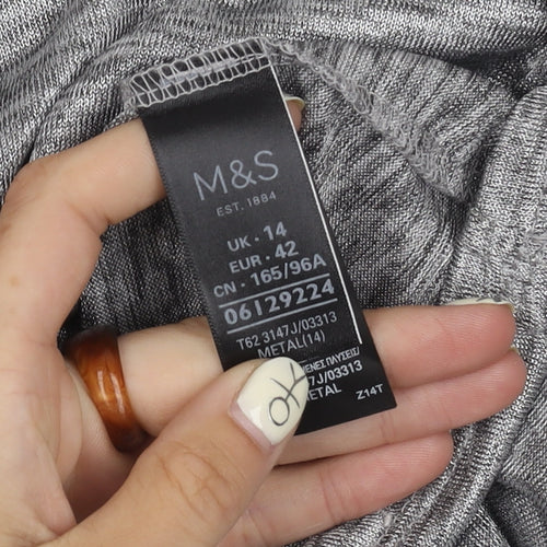 Marks and Spencer Women’s Grey Sleeveless Top Size 14