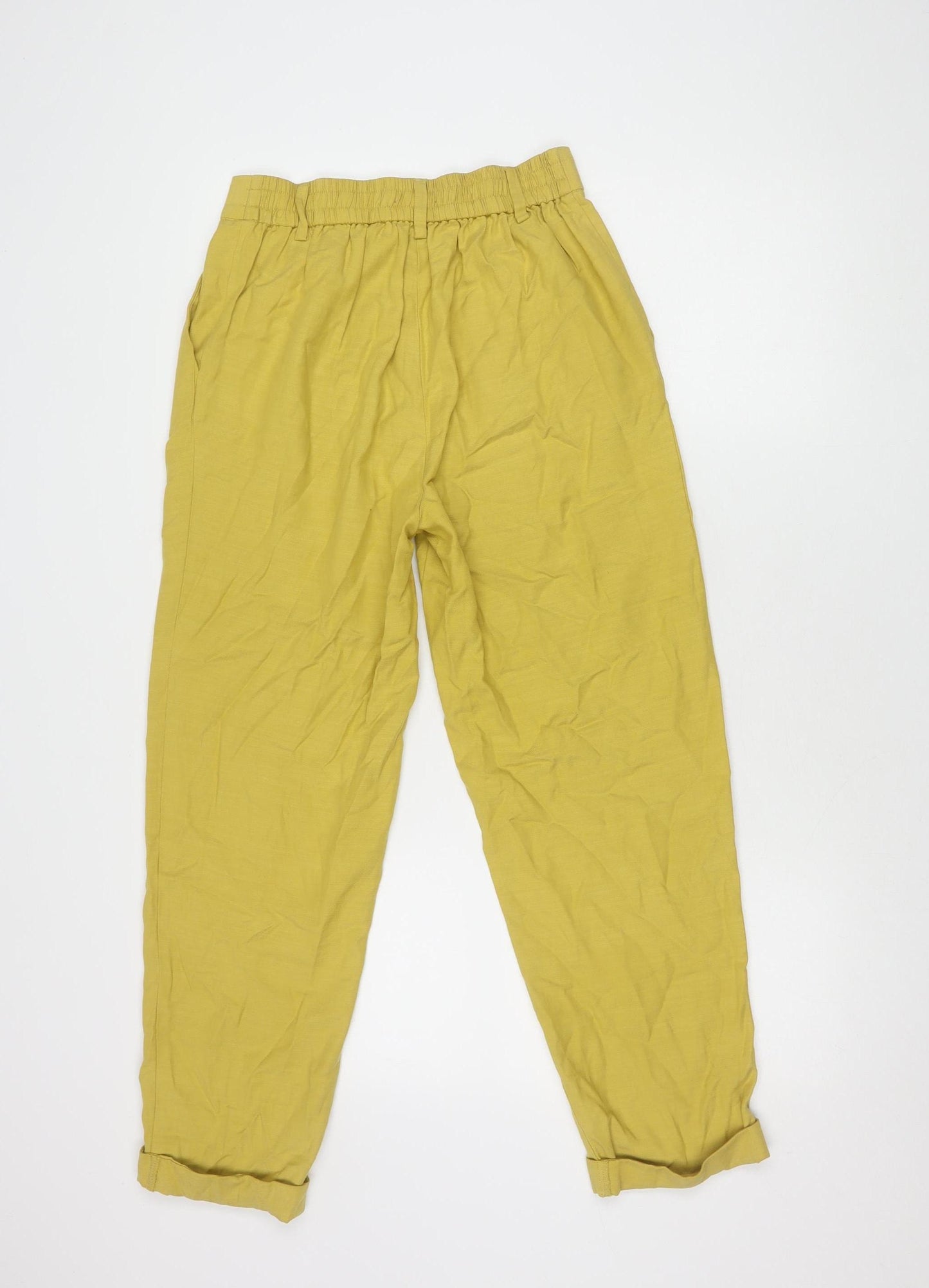 Marks and Spencer Women's Yellow Trousers Size 8