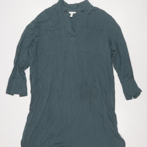 H&M Women's Green Long Sleeve Maternity Dress