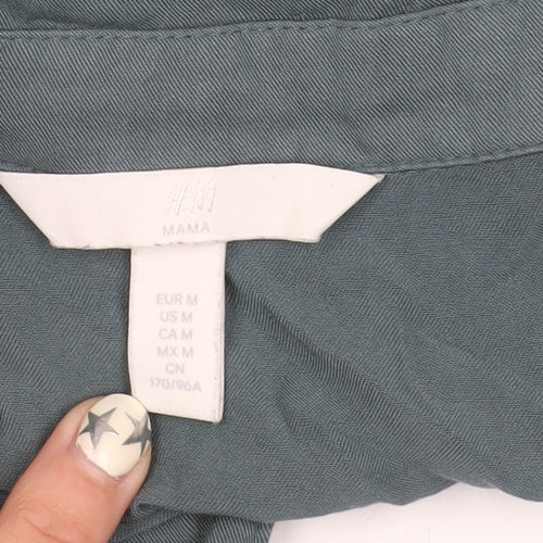 H&M Women's Green Long Sleeve Maternity Dress