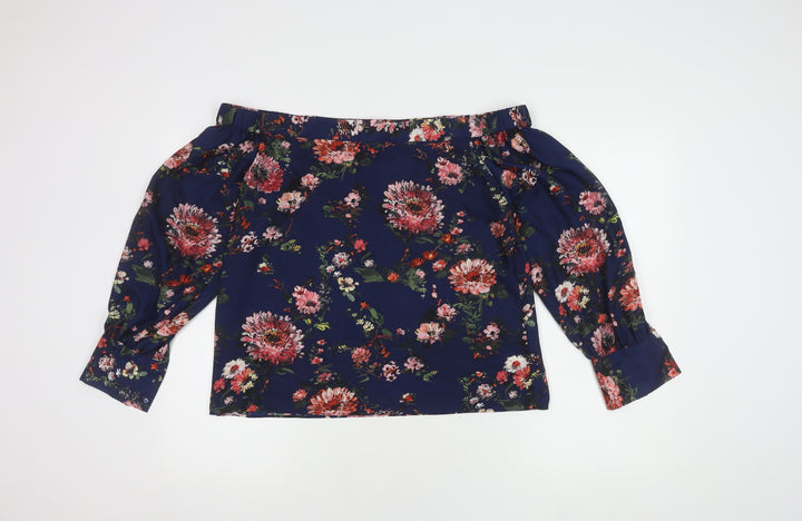Warehouse Women's Floral Off the Shoulder Top Size 14